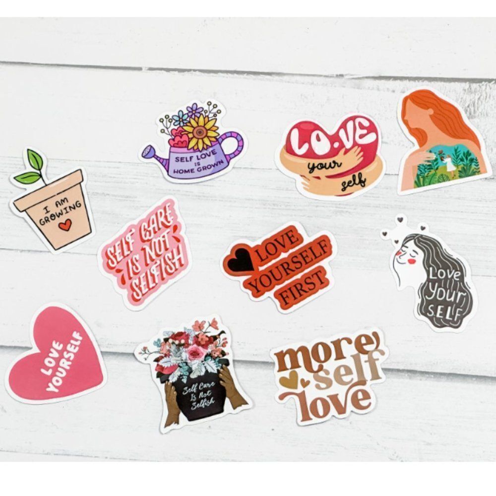 More Self Love Affirmation Planner Stickers - Pack of 10